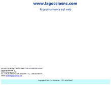 Tablet Screenshot of lagocciasnc.com